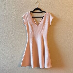 Miss Selfridge Light Pink Textured Mini Dress